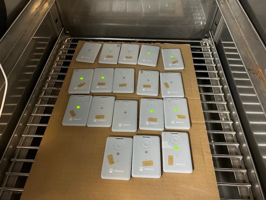 温度試験での試験画像