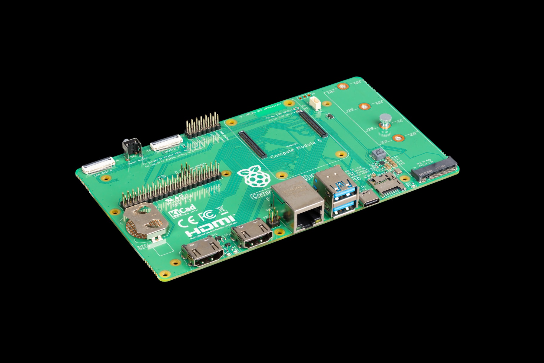 Raspberry Pi コンピュートモジュール5 IOボード