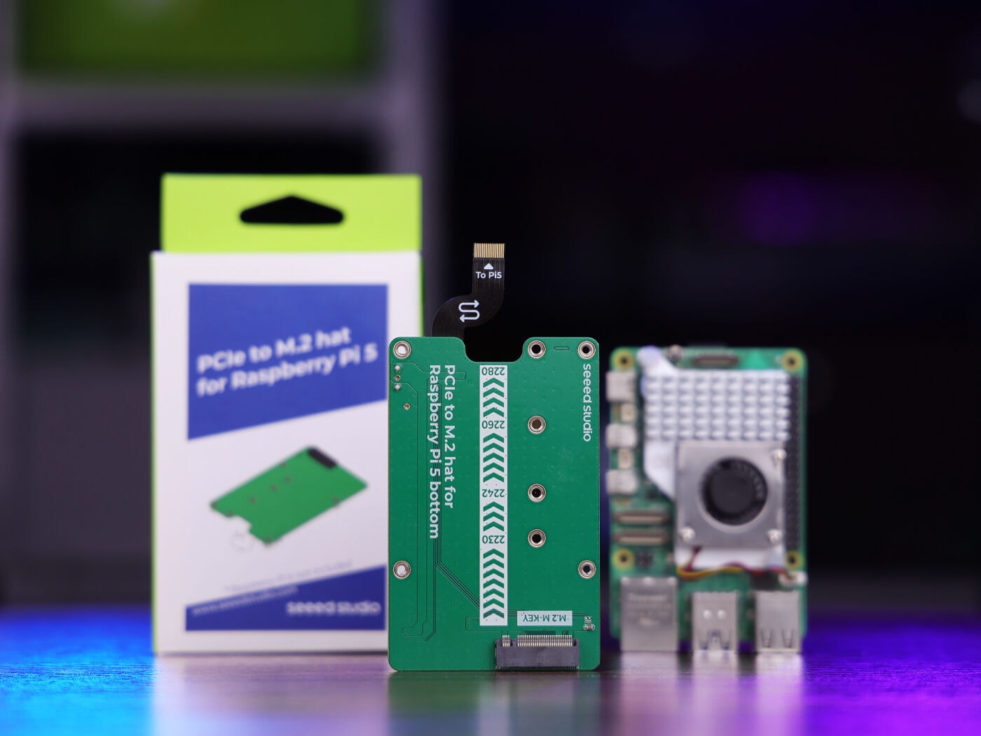 Raspberry Pi 5用PCIe-M.2ハット