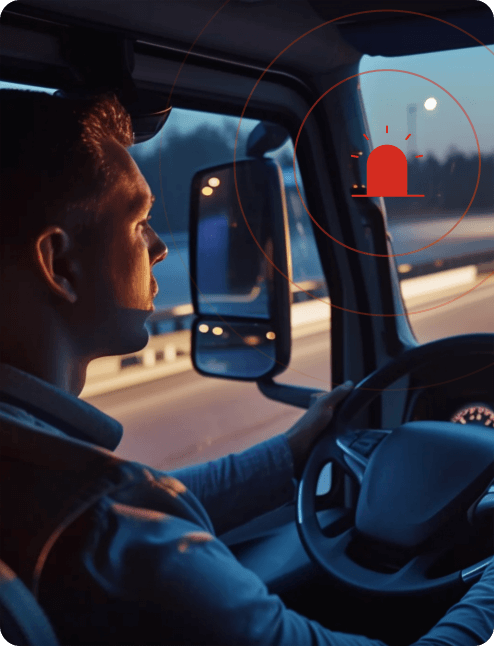 トラック運転手向け 居眠り検知アラート