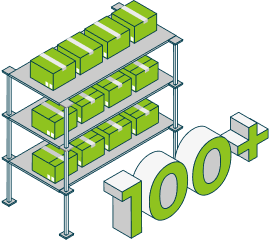 100+ の市場投入実績